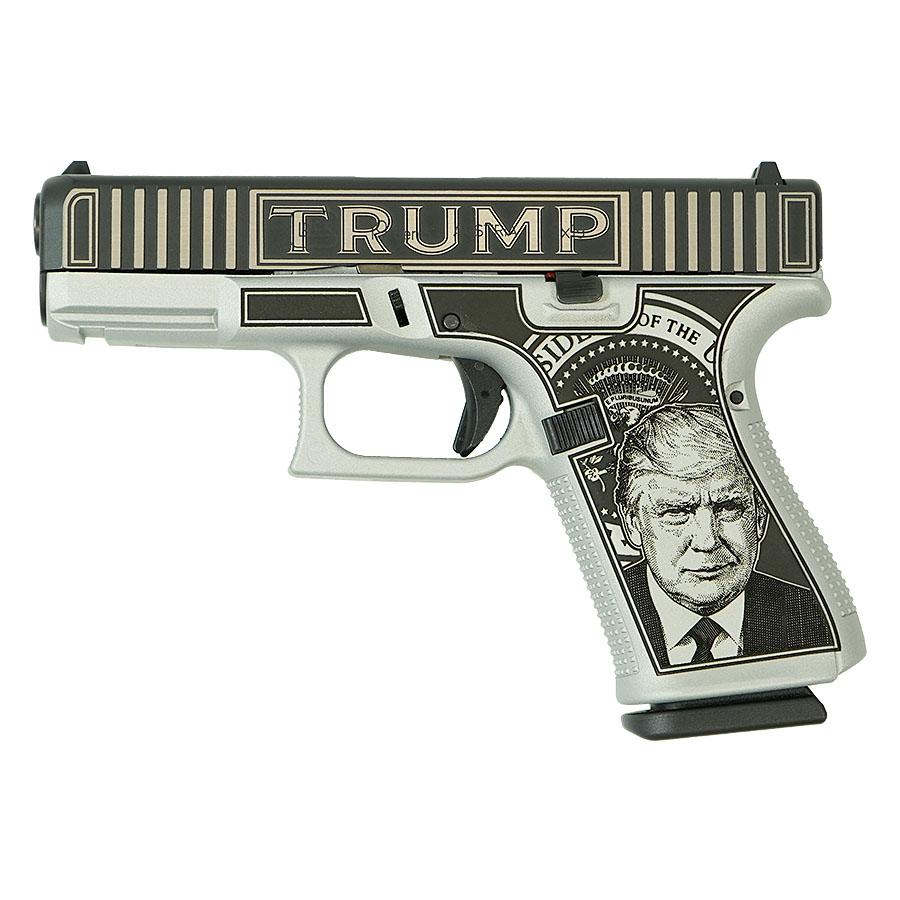 Discover the Glock G19 Gen5 9mm Trump Edition. Reliable, precise, and ready for action with a 15-round capacity. Take America Back with this limited edition.